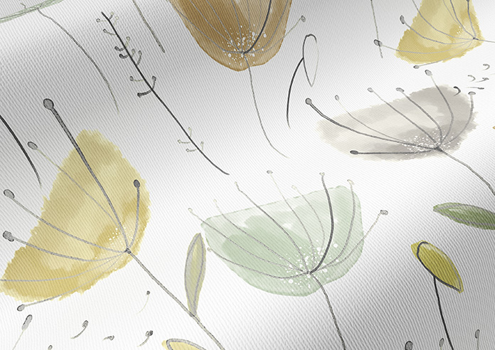 Watercolour Dandelions, Pastel Golds - Twist&Fit Roller Blind - Image 4